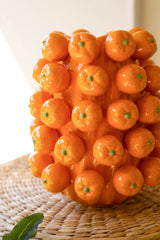 Ceramic Orange Cluster Vase
