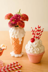 Ceramic Ice Cream Cone Vase