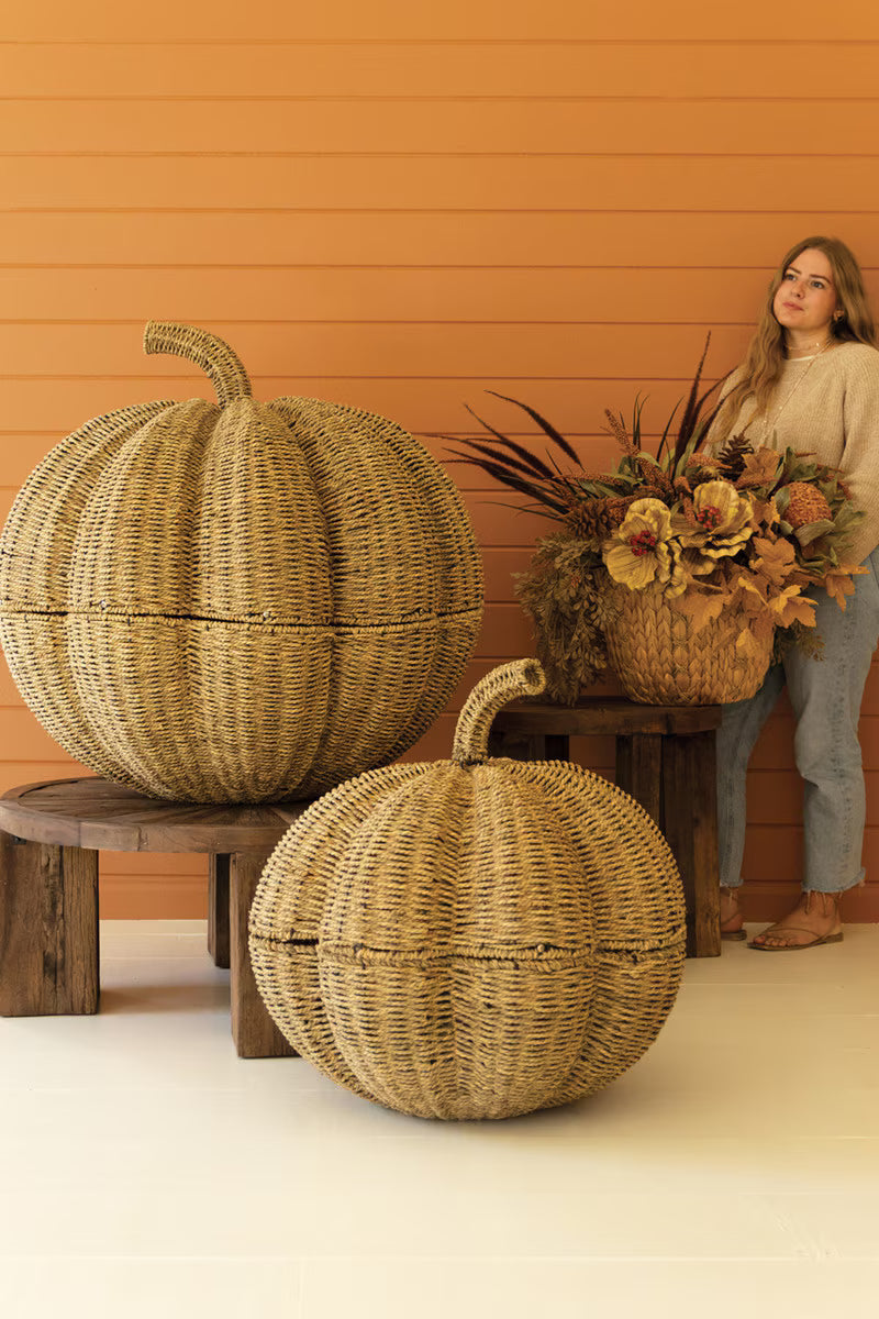 Giant Woven Vine Pumpkin
