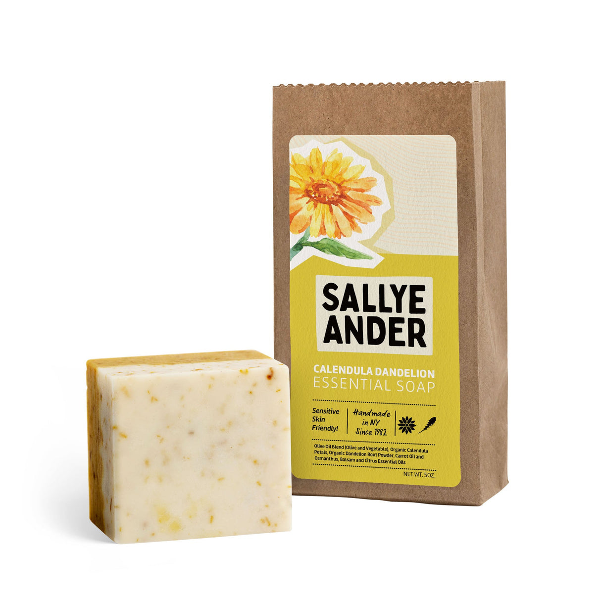 Calendula Dandelion Essential Bar Soap | SallyeAnder