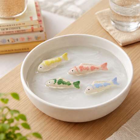 Hand-Painted Ceramic Floating Fish