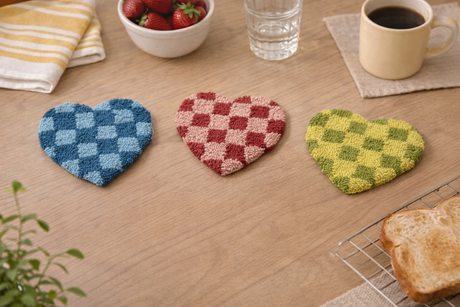 Tufted Cotton Heart Trivet