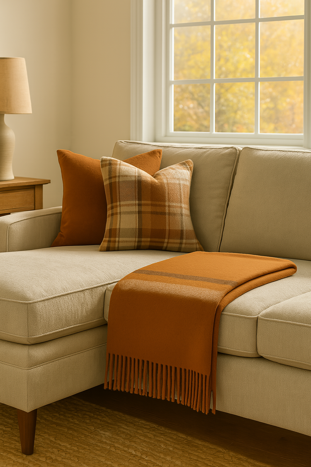 Rust and Cinder Throw Blanket - Thumbnail 2