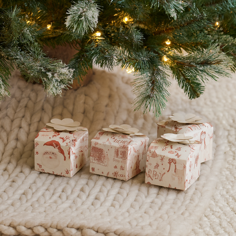 Holiday Printed Interlocking Gift Boxes | 4 Styles