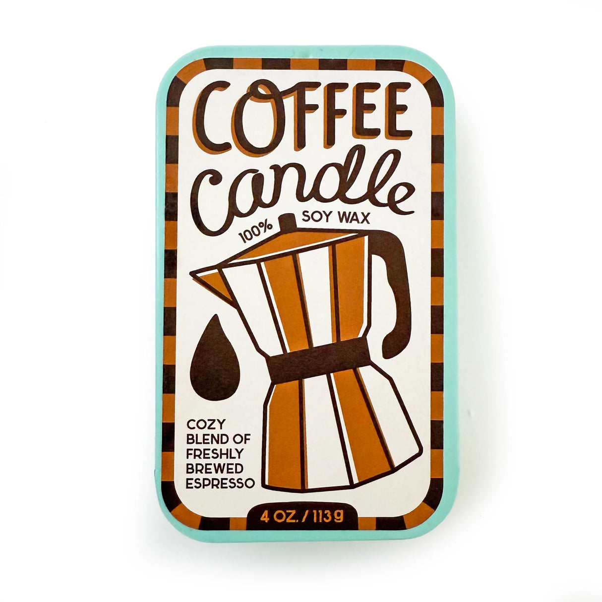 Coffee Espresso Sardine Tin Soy Candle