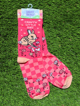 Crafty Little Sh*t Bunny Women's Crew Socks