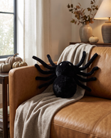 Faux Fur Spider Shaped Pillow