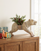 Vintage Inspired Carousel Polar Bear Container