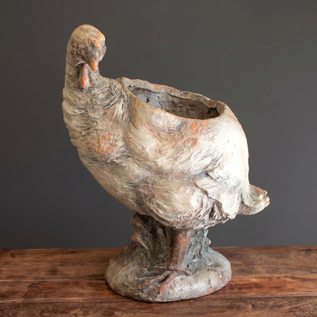 Faux Concrete Turkey Planter