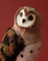 Handmade Wool Felt Barn Owl