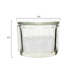 Pressed Glass Clear Salt Cellar