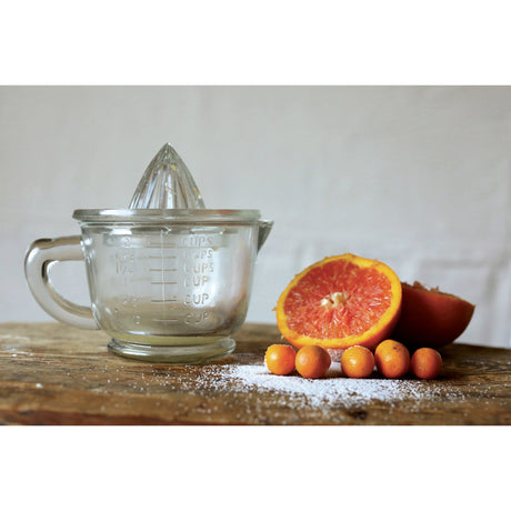 Pressed Glass Clear Juicer