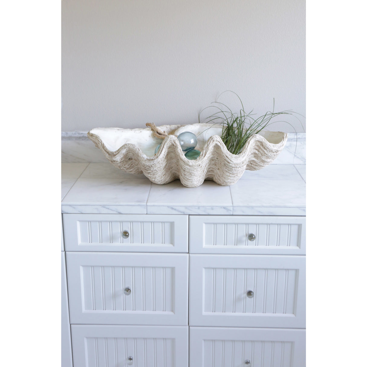 Oversized Magnesia Seashell Bowl