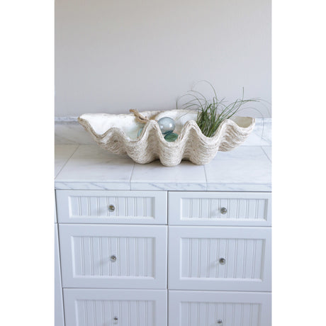 Oversized Magnesia Seashell Bowl