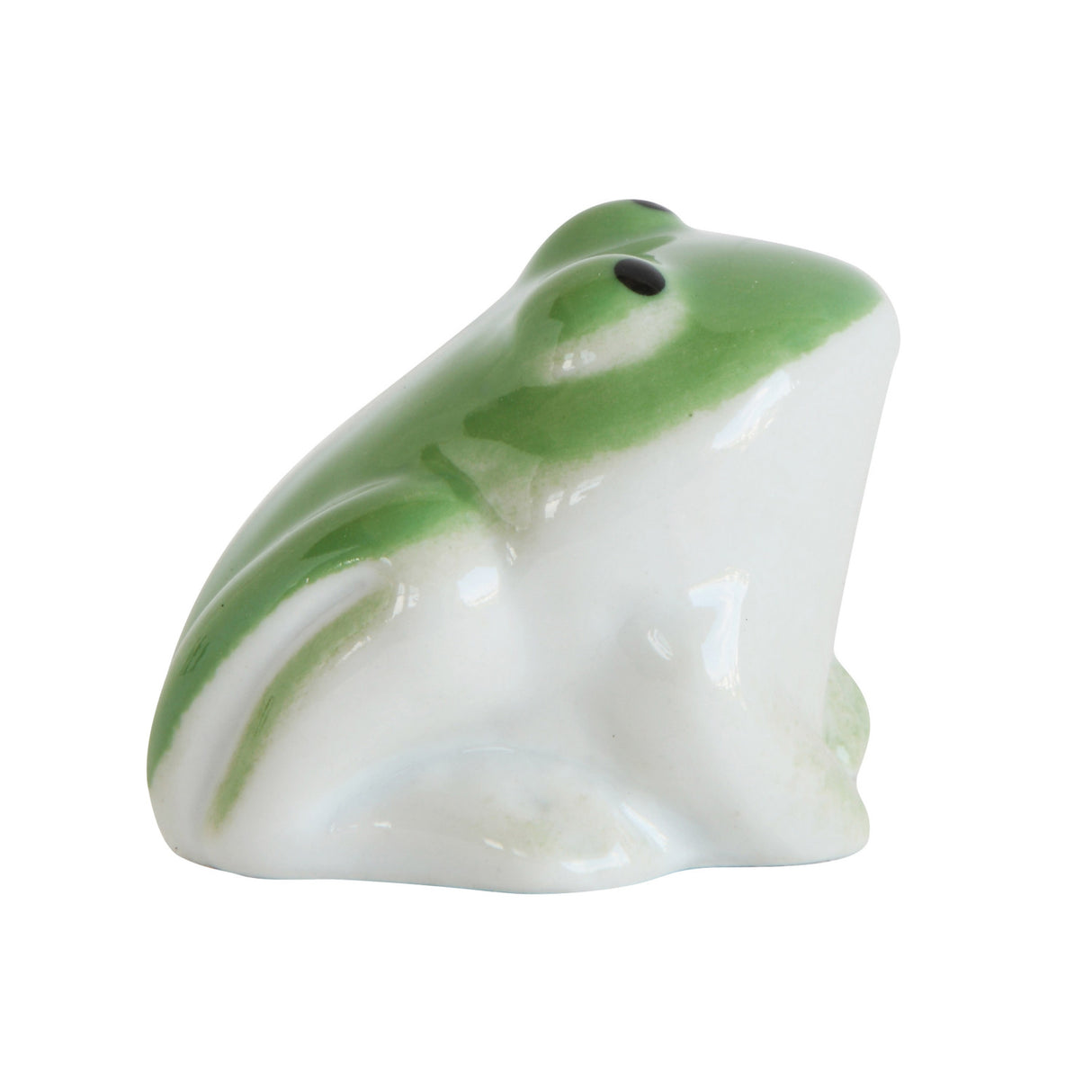 Stoneware Ceramic Floating Green Frog