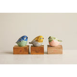Hand-Painted Ceramic Bird Figurine