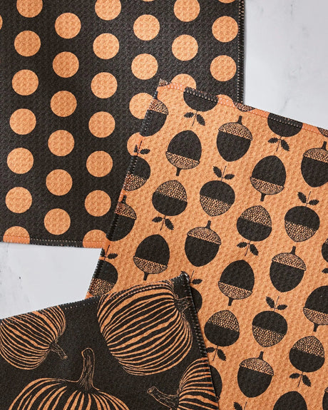 Autumn Noir Geometry Dishcloths | 3-Pack
