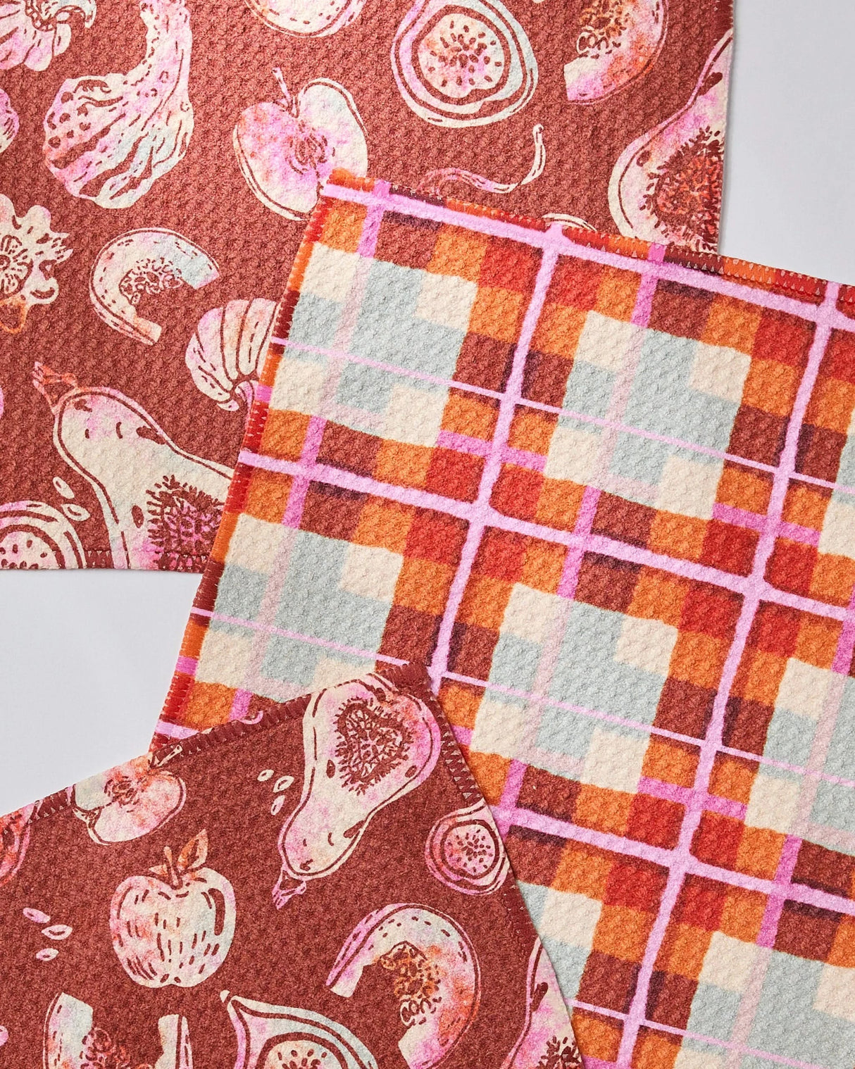 Autumnal Love Geometry Dishcloths | 3-Pack