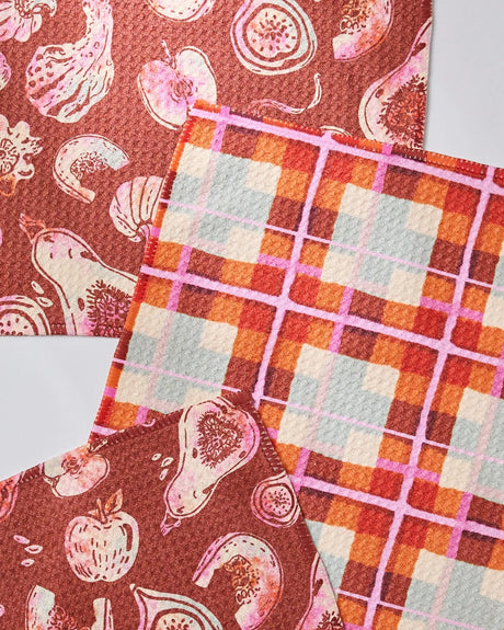 Autumnal Love Geometry Dishcloths | 3-Pack