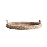 Braided Bankuan Seagrass Tray with Handles