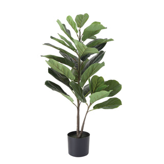 artificial fig leaf plant in pot by Creative Co-Op