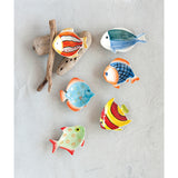 Hand-Painted Ceramic Fish Shaped Dish