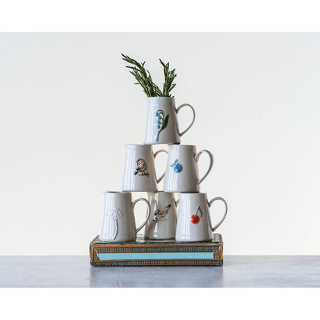 Mini Hand-Painted Ceramic Creamer