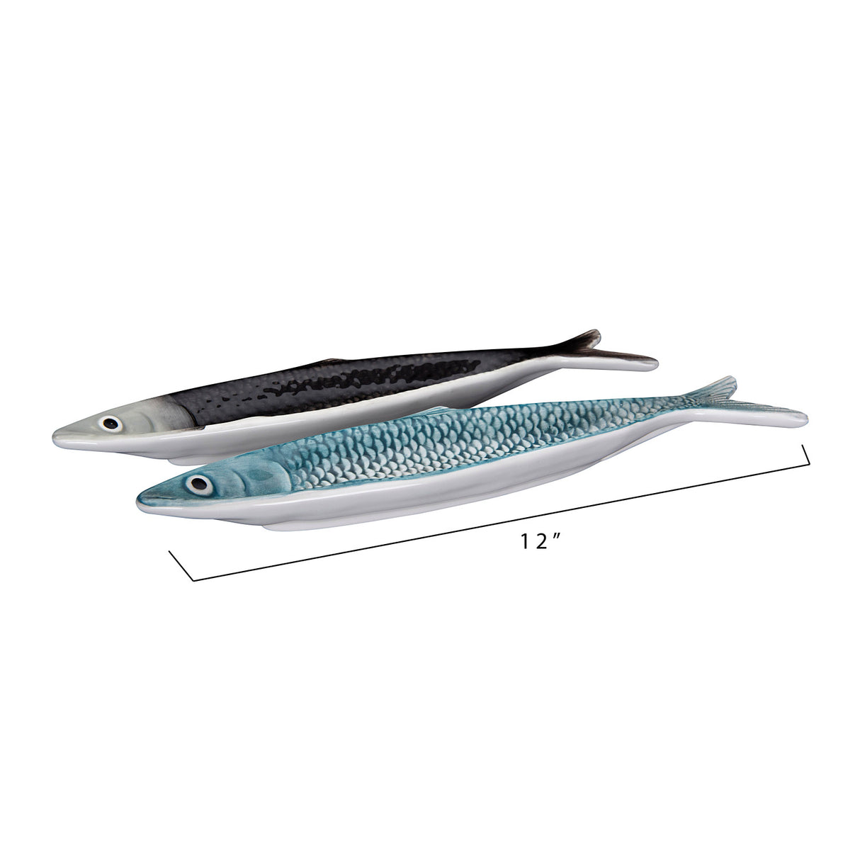 Ceramic Sardine Shaped Serving Plate