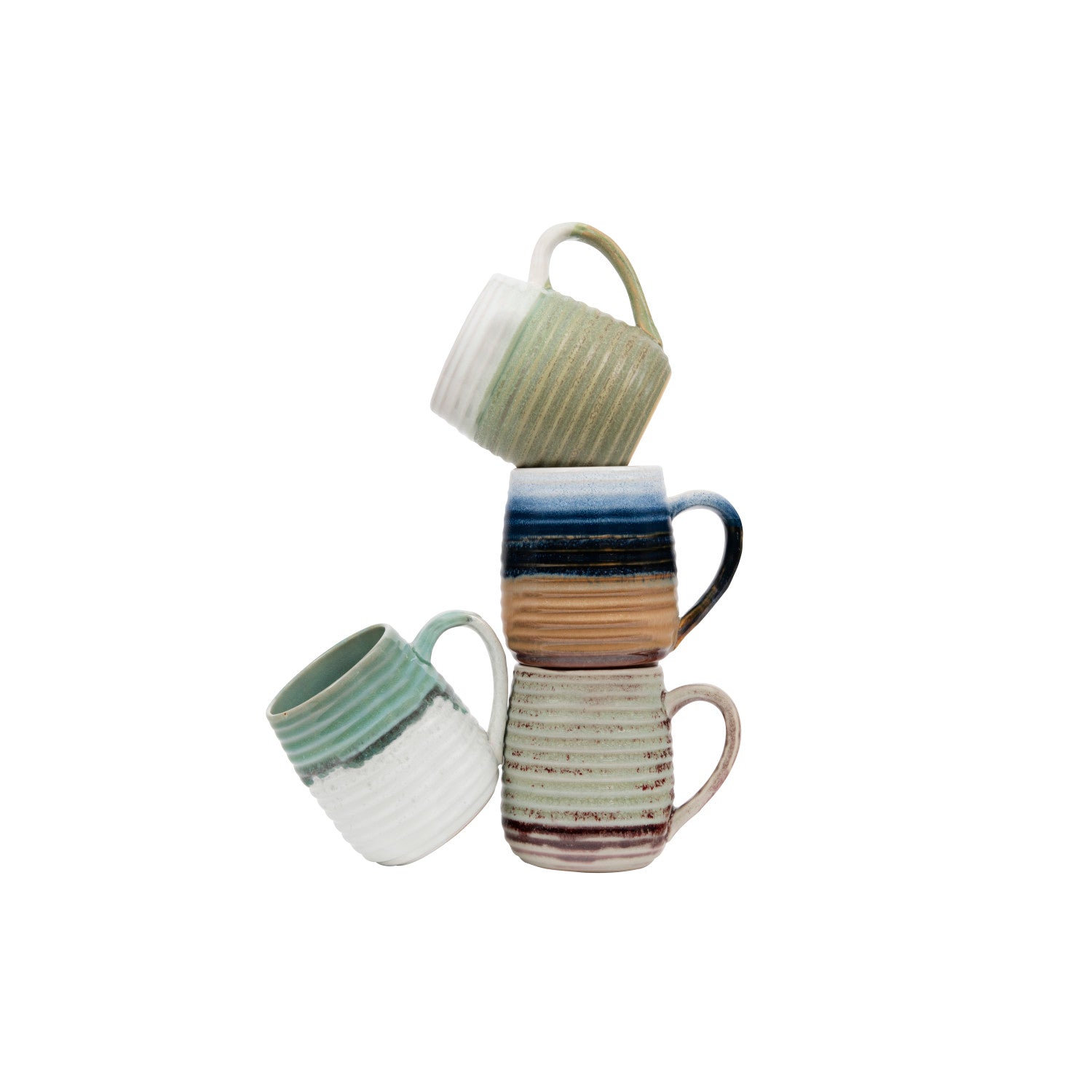 Reactive Glaze Ceramic Mugs - Thumbnail 4