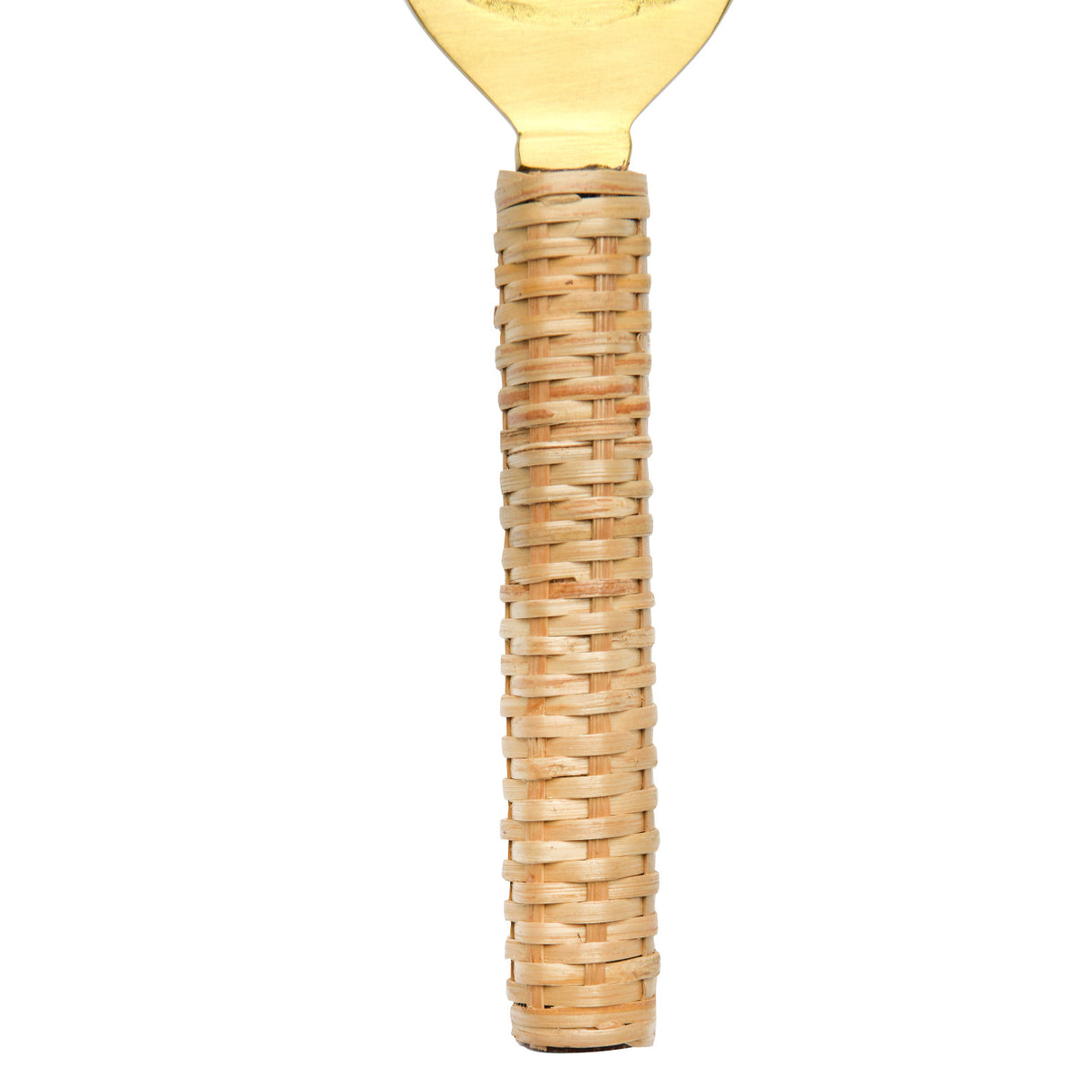 Brass Bottle Opener with Bamboo Wrapped Handle