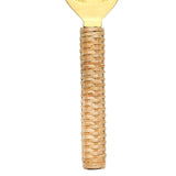 Brass Bottle Opener with Bamboo Wrapped Handle