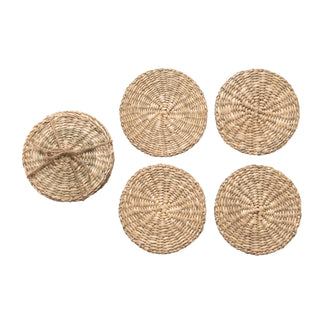 seagrass coaster set of 4 by creative co-op