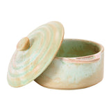 Jade Green Celadon Stoneware Mini Baker with Reactive Glaze