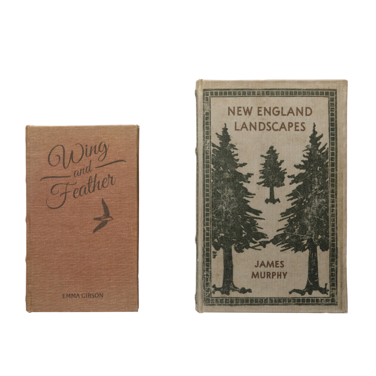 New England Landscapes and Wing & Feather Storage Book Boxes