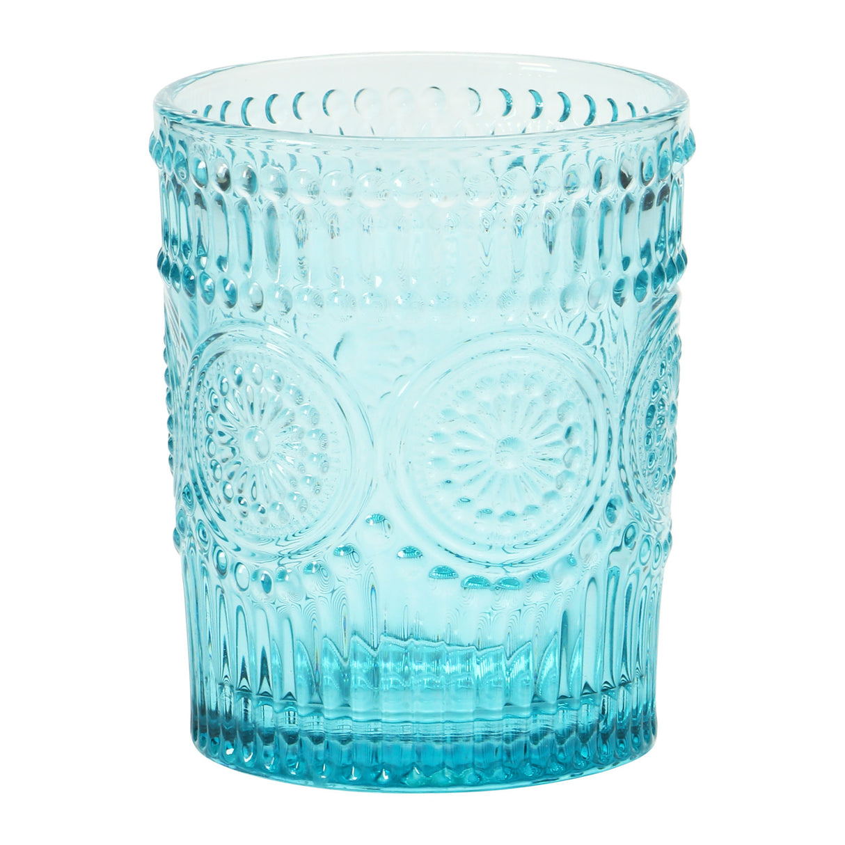 Colorful Embossed Dotted Drinking Glass