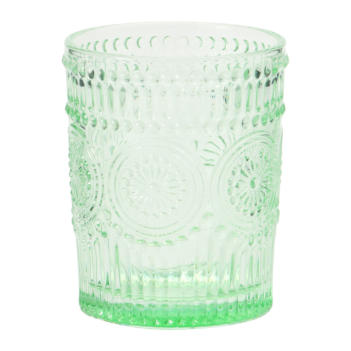 Colorful Embossed Dotted Drinking Glass