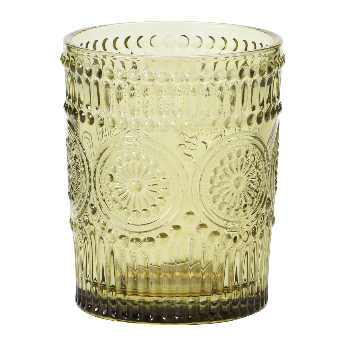 Colorful Embossed Dotted Drinking Glass