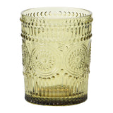 Colorful Embossed Dotted Drinking Glass