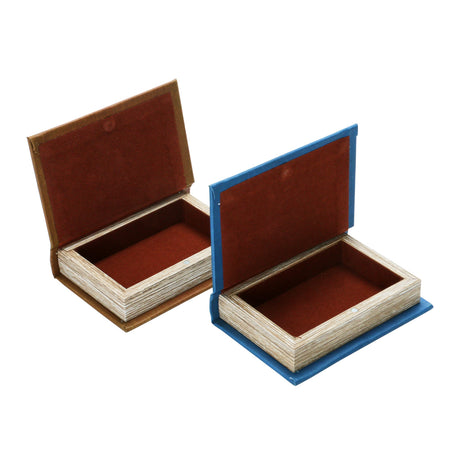 Canvas Mini Book Storage Boxes