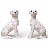 Hand-Painted Crackle Glaze Ceramic Dog