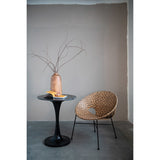 Paulownia Wood Vase with Walnut Finish