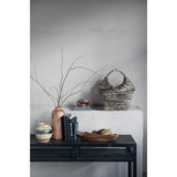 Paulownia Wood Vase with Walnut Finish