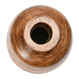 Paulownia Wood Vase with Walnut Finish