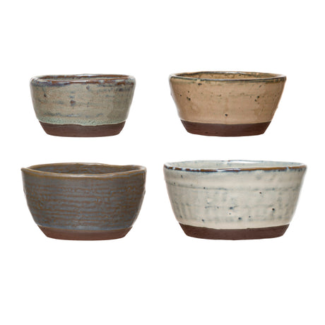 Reactive Glaze Ceramic Nesting Bowls (Set of 4)