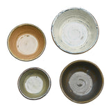 Reactive Glaze Ceramic Nesting Bowls (Set of 4)