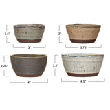Reactive Glaze Ceramic Nesting Bowls (Set of 4)