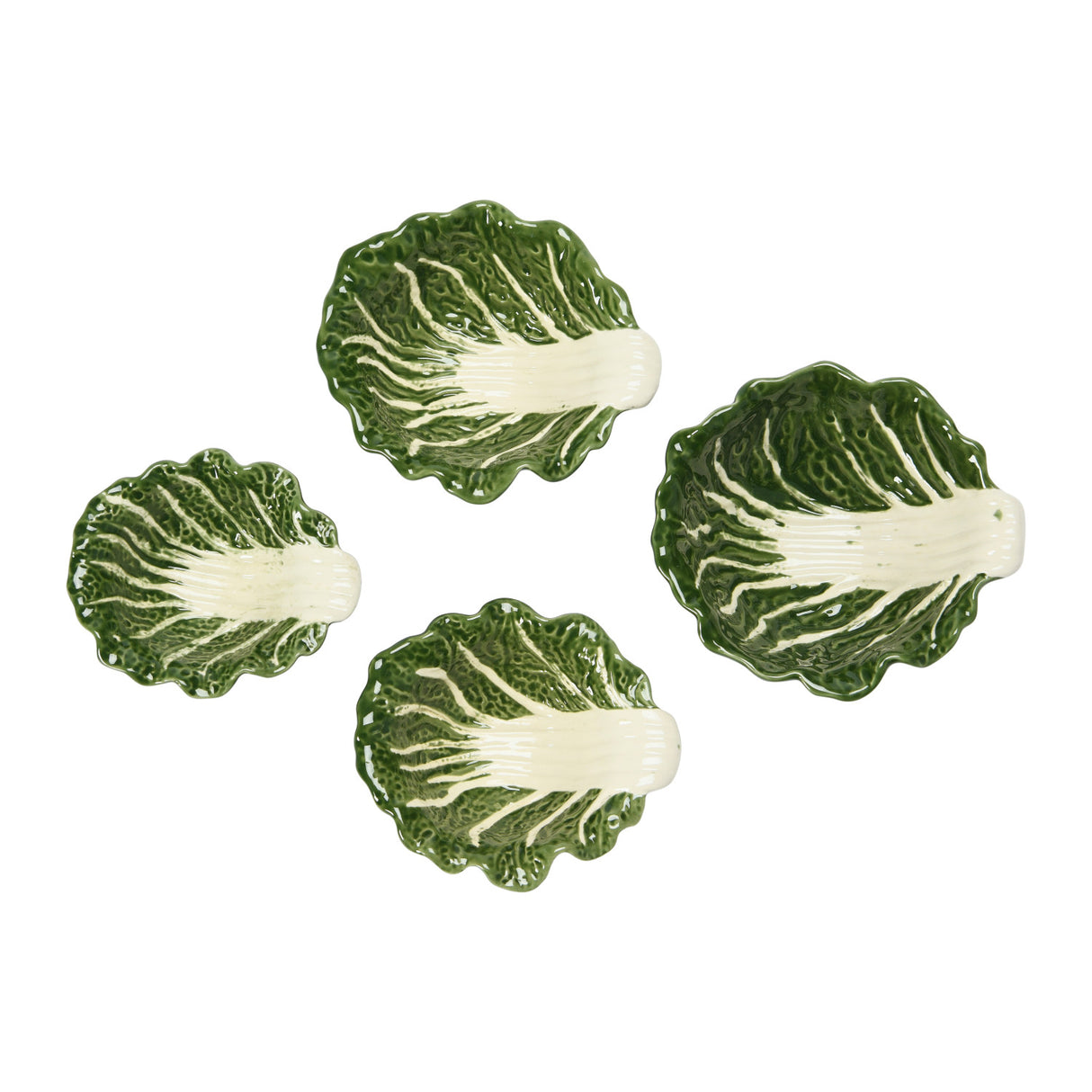 Green Cabbage Nesting Bowls | Set of 4