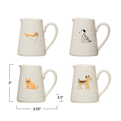 Hand-Painted Ceramic Animal Creamer