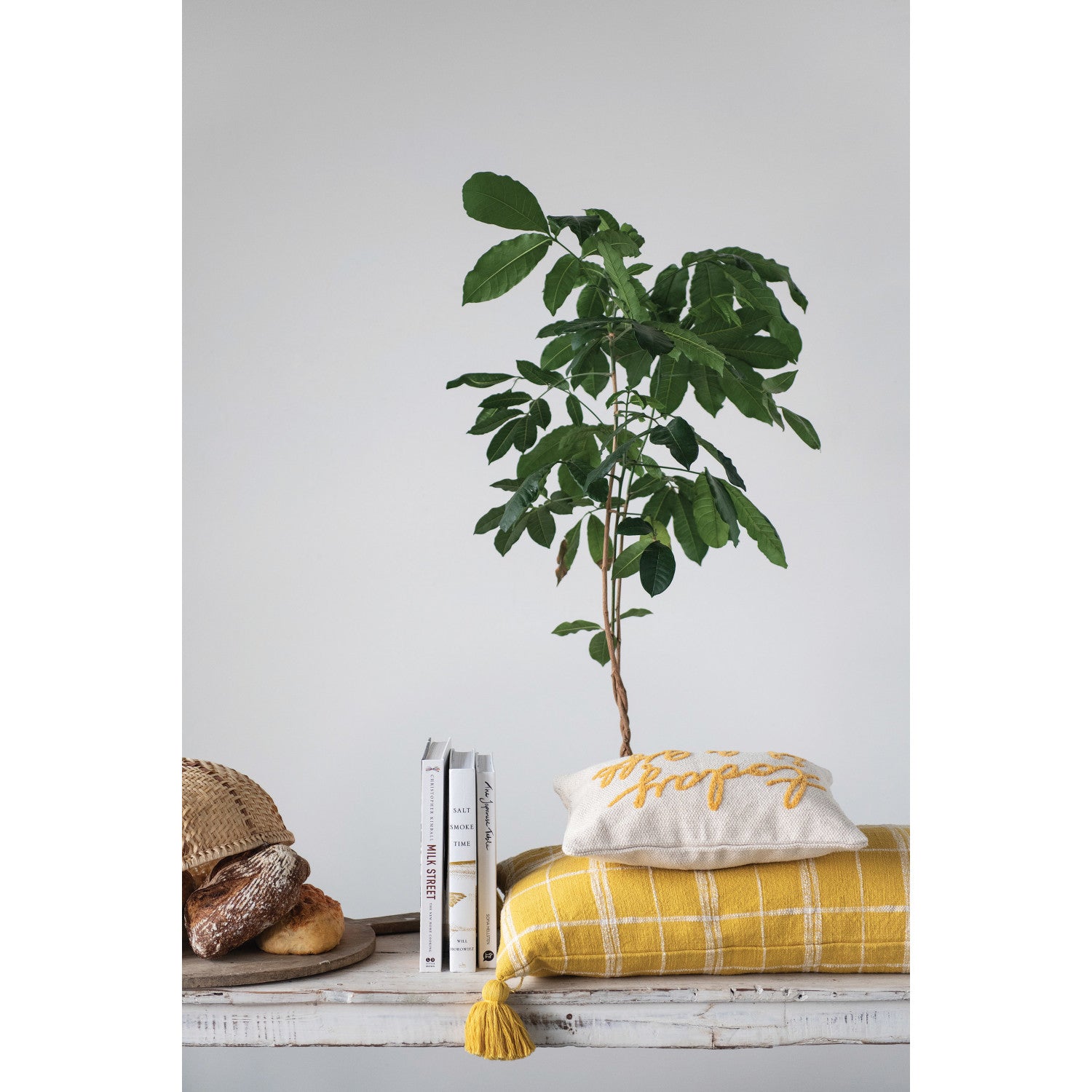 Today is a Gift Embroidered Cotton Lumbar Pillow - Thumbnail 2