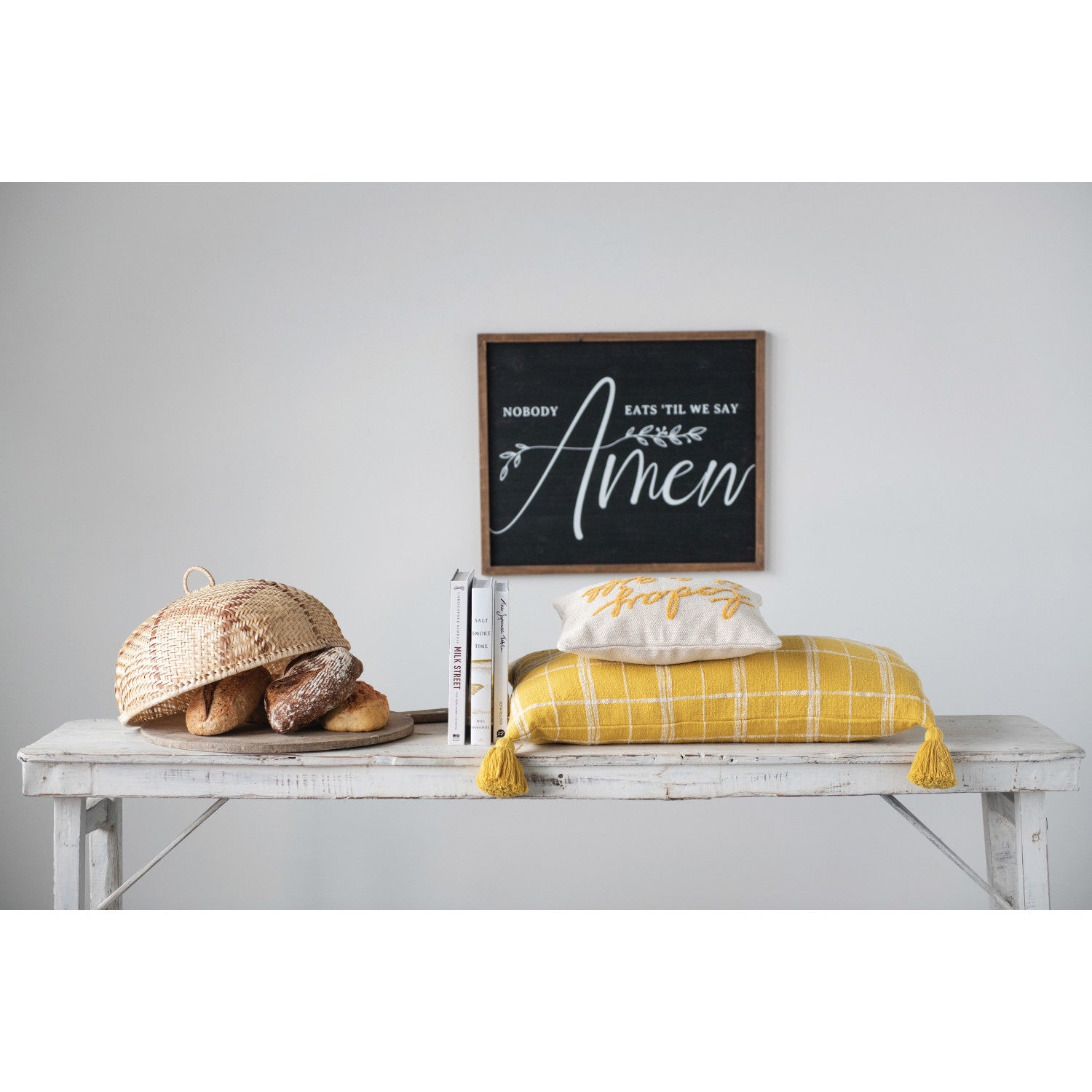 Today is a Gift Embroidered Cotton Lumbar Pillow - Thumbnail 4